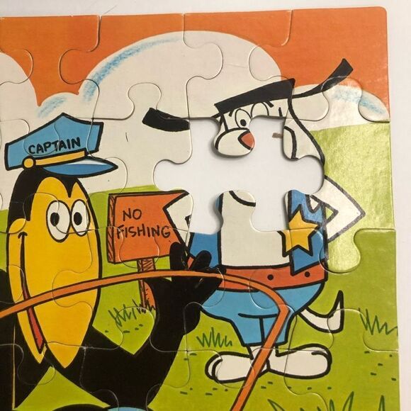 vintage milton bradley heckle and jeckle birds kids jigsaw puzzle missing 3 pcs - Picture 4 of 13